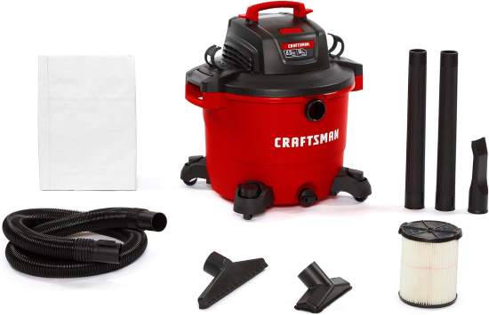 CRAFTSMAN 17595 16 Gallon 6.5 Peak HP Heavy Duty Wet Dry Vac