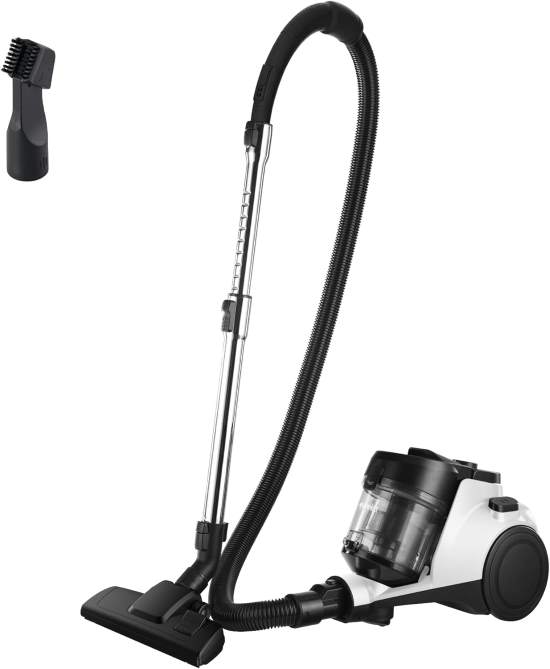 Eureka Bagless Canister Vacuum Cleaner with Extension Wand NEN121WH