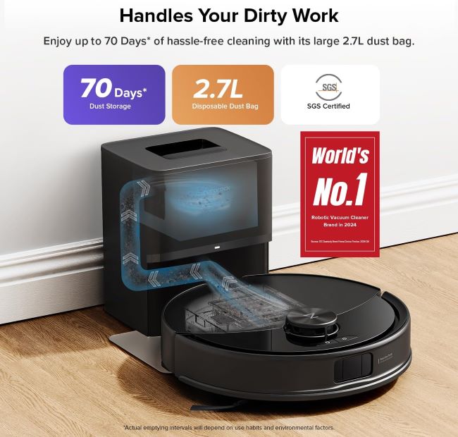 roborock Q10 S5+ robot vacuum and mop with 10,000Pa suction, sonic mopping, and auto mop lifting for efficient cleaning.