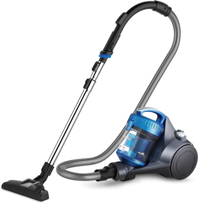 Eureka WhirlWind bagless canister vacuum cleaner with 2.5L capacity for lightweight cleaning on carpets and hard floors