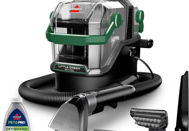 BISSELL 3909 Carpet Cleaner with specialized pet tool setup