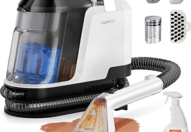 Uwant 18KPa Carpet Cleaner with powerful suction for stain removal