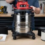 Vacmaster VOC508S Wet Dry Vac assembled for first use
