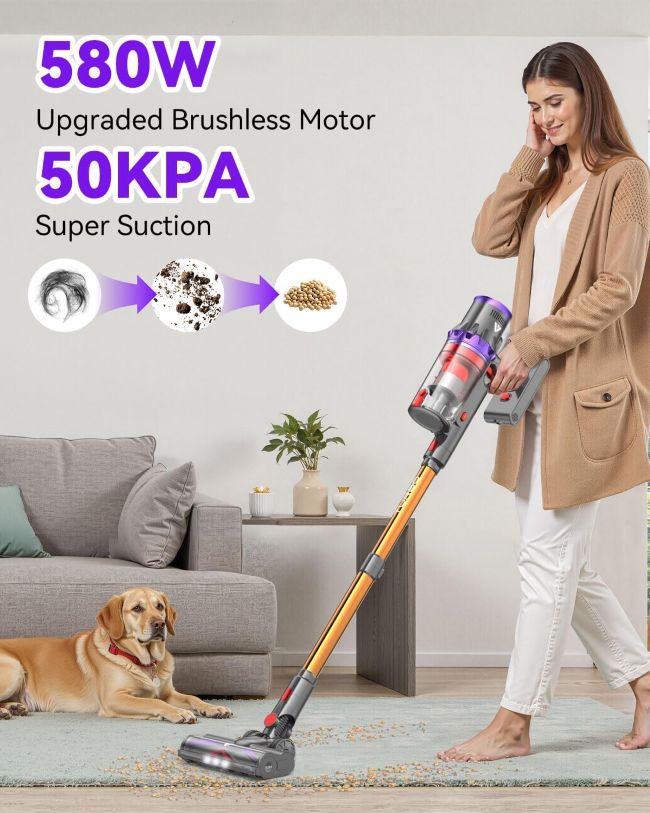 Coovy SU7 cordless vacuum cleaner for everyday use