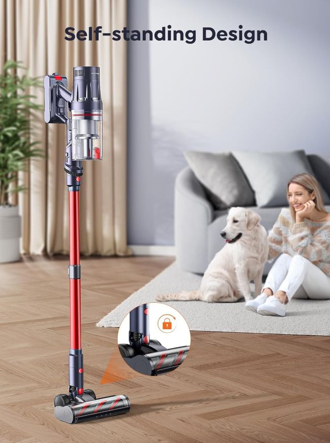 INTETURE cordless stick vacuum for pet hair