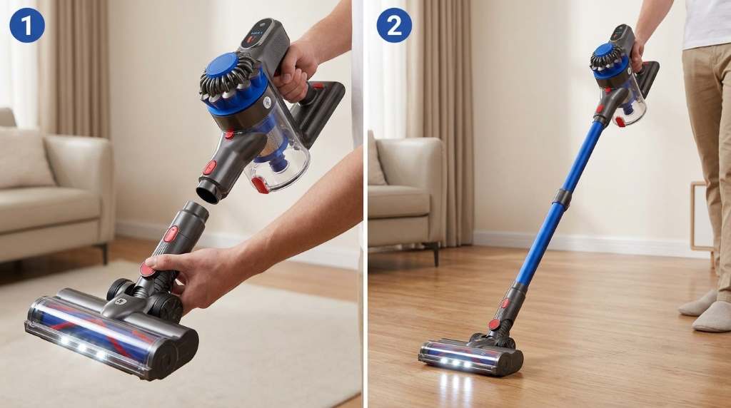 How to Use KARDV Cordless Stick Vacuum 8-in-1